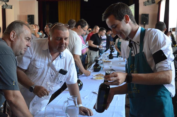 Na výstavě vín k Národní soutěži bylo připraveno na šest stovek vzorků. 