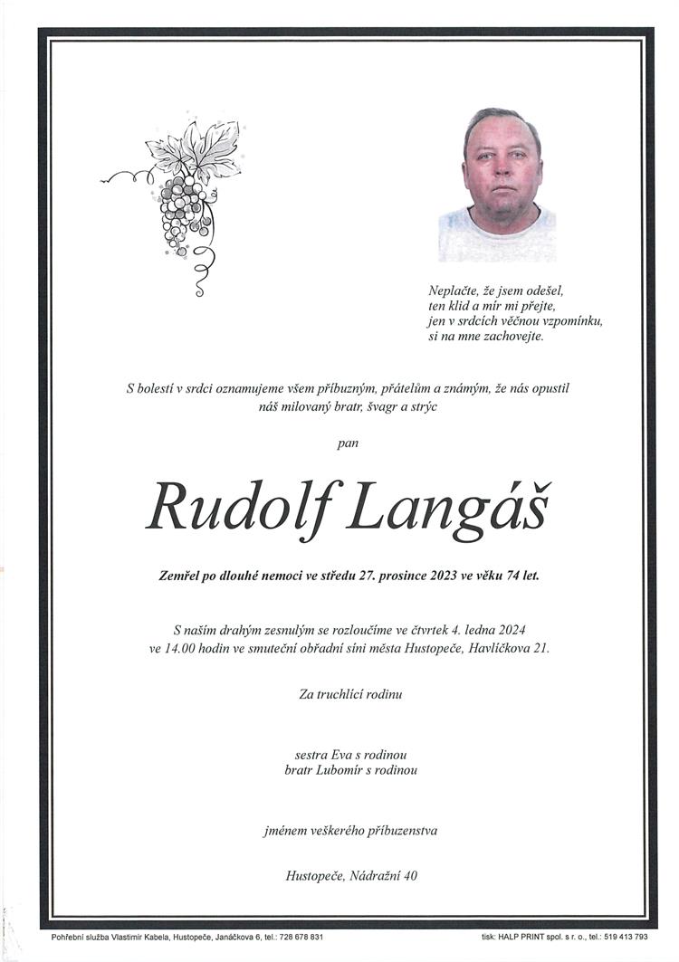 Langáš Rudolf +27.12.2023