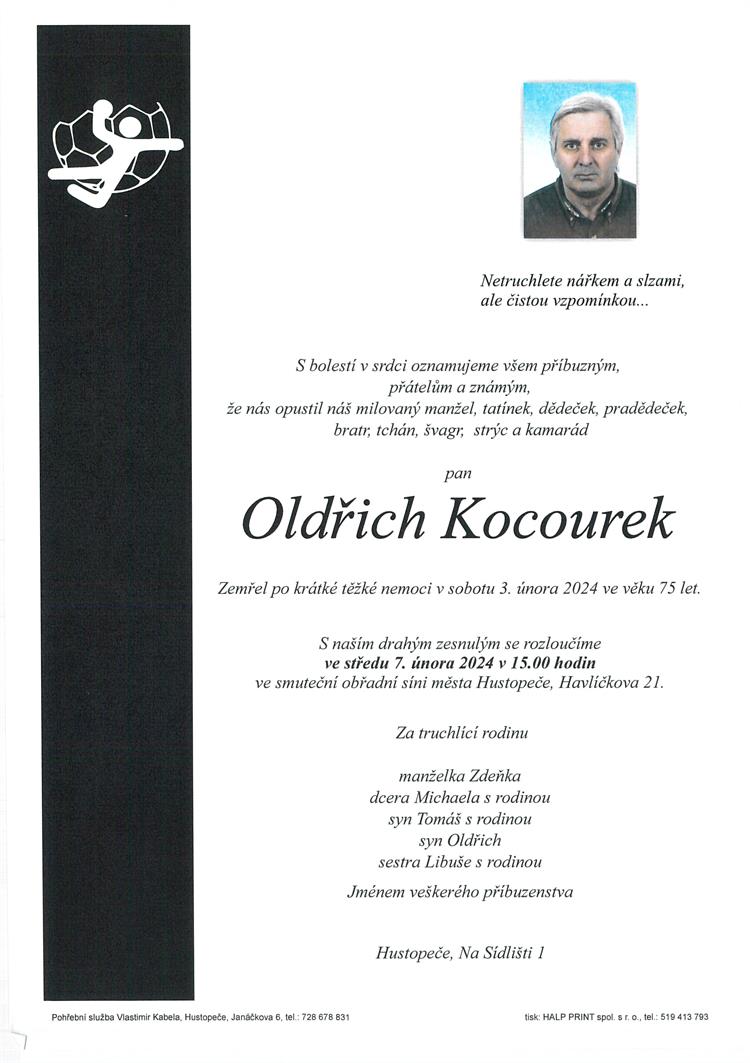 Kocourek Oldřich +3.2.2024