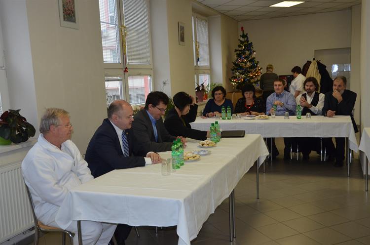 Návštěva hejtmana Haška v roce 2014.