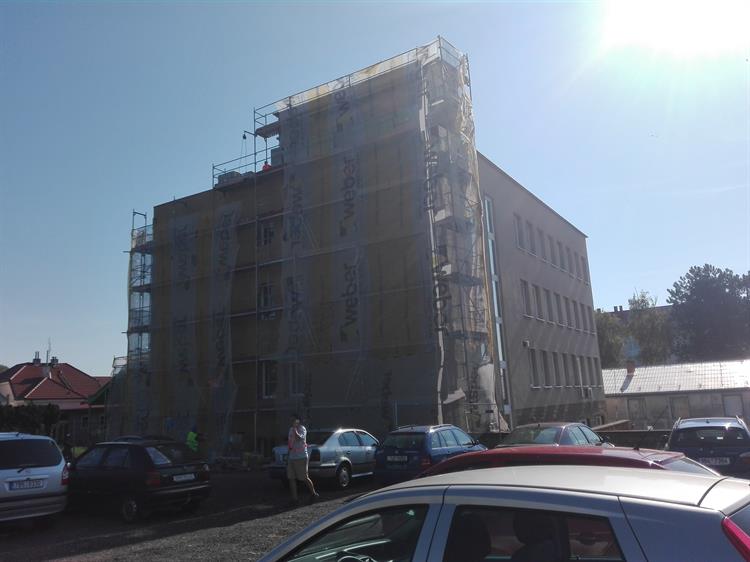 Rekonstrukce polikliniky v roce 2019.