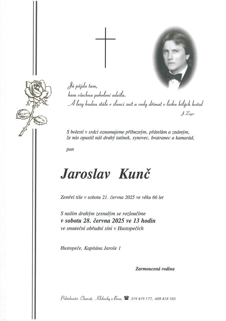 Kunč Jaroslav +21.6.2025
