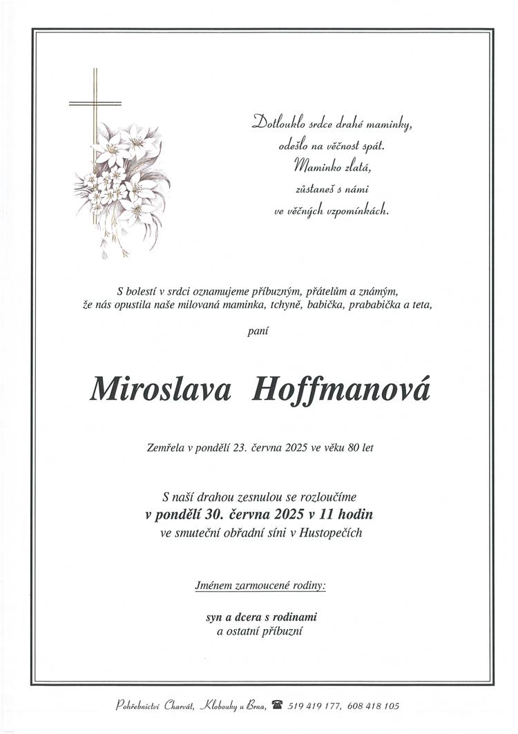 Hoffmanová Miroslava +23.6.2025