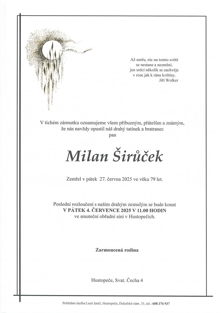 Širůček Milan +27.06.2025