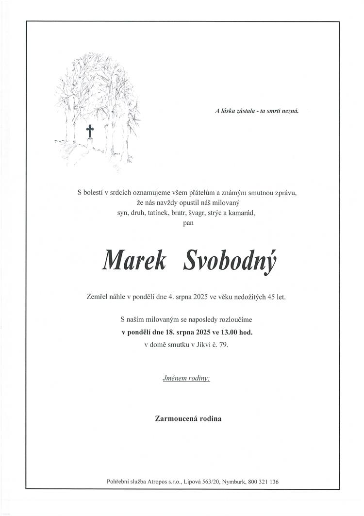 Svobodný Marek +4.8.2025