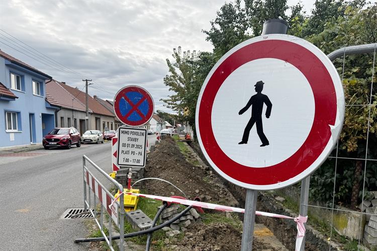 Práce v ulici Šafaříkova