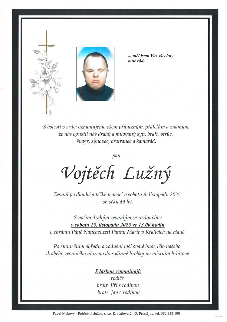Lužný Vojtěch +8.11.2025