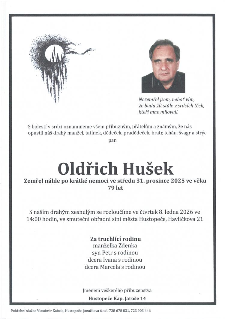 Hušek Oldřich +31.12.2025
