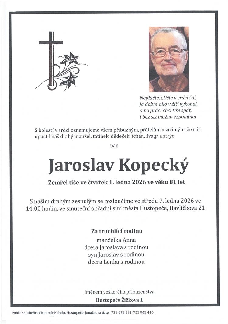 Kopecký Jaroslav +1.1.2026