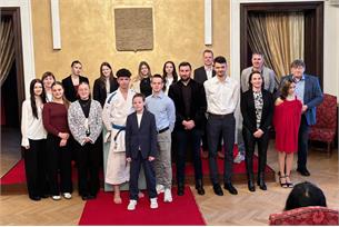 Sportovcem roku města Hustopeče za rok 2025 se stal Michal Brzobohatý