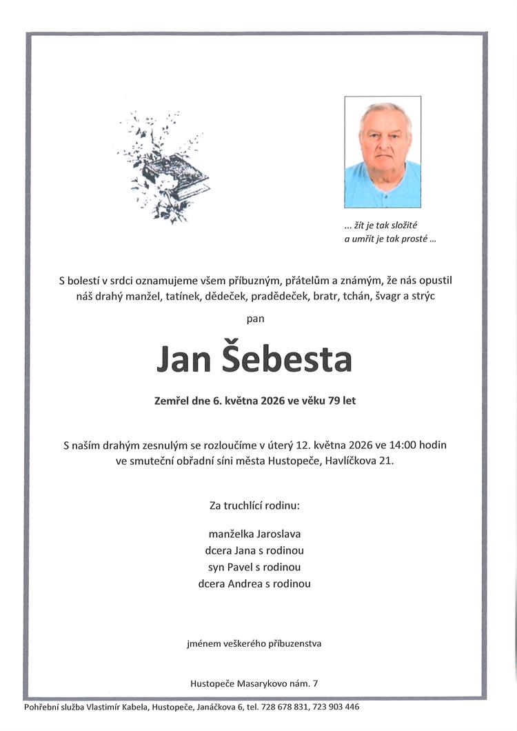 Šebesta Jan +6.5.2026