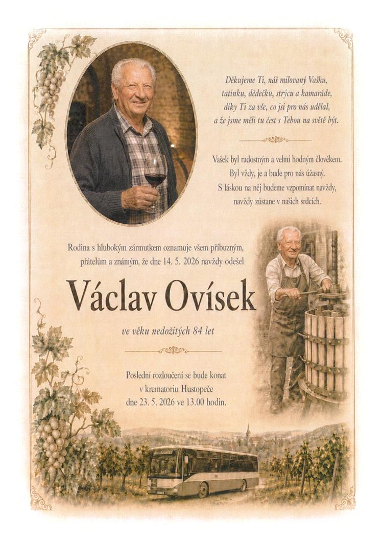 Ovísek Václav +14.05.2026