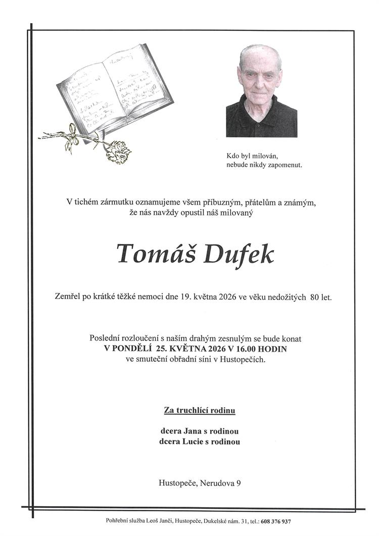 Dufek Tomáš +19.5.2026