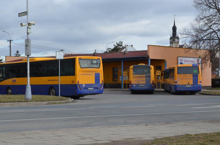 Hustopečské autobusové nádraží.
