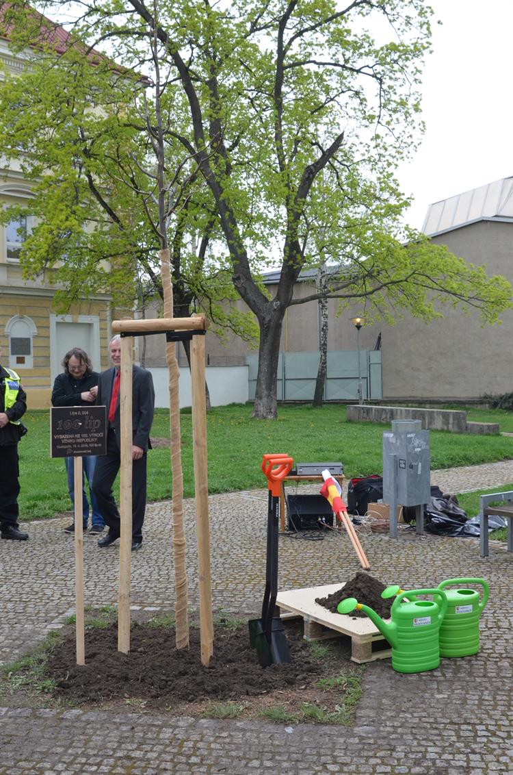 V pořadí čtvrtá lípa byla vysazena na náměstí T. G. Masaryka v rámci akce 100 lip - 100 oslav.