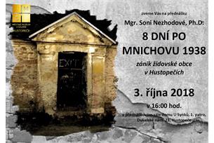 Přijďte do muzea na přednášku 8 dní po Mnichovu 1938