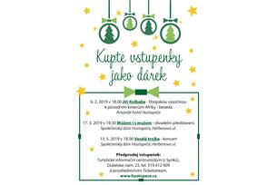 Darujte pod stromeček kulturní zážitky