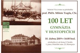 Přijďte na přednášku o historii gymnázia v Hustopečích