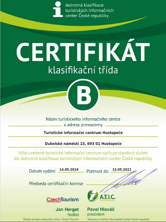 Certifikát ATIC