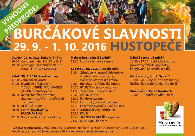 Program Burčákových slavností 2016