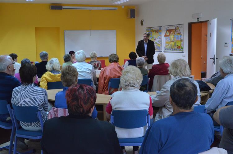 Hostem zářijové Literární kavárny byl František Niedl. Foto: Jana Rozková. 