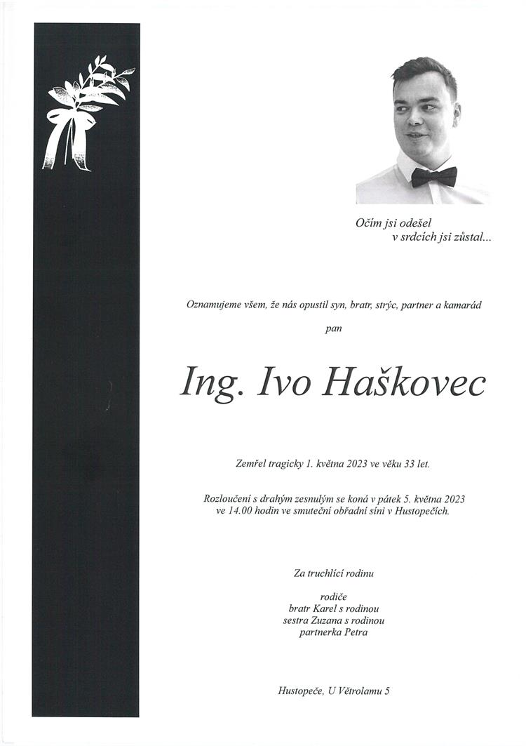 Haškovec Ivo +1.5.2023