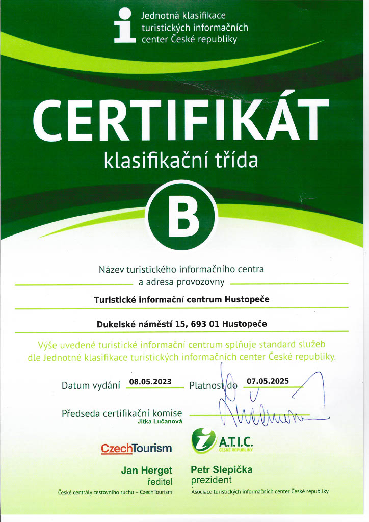 Certifikát ATIC