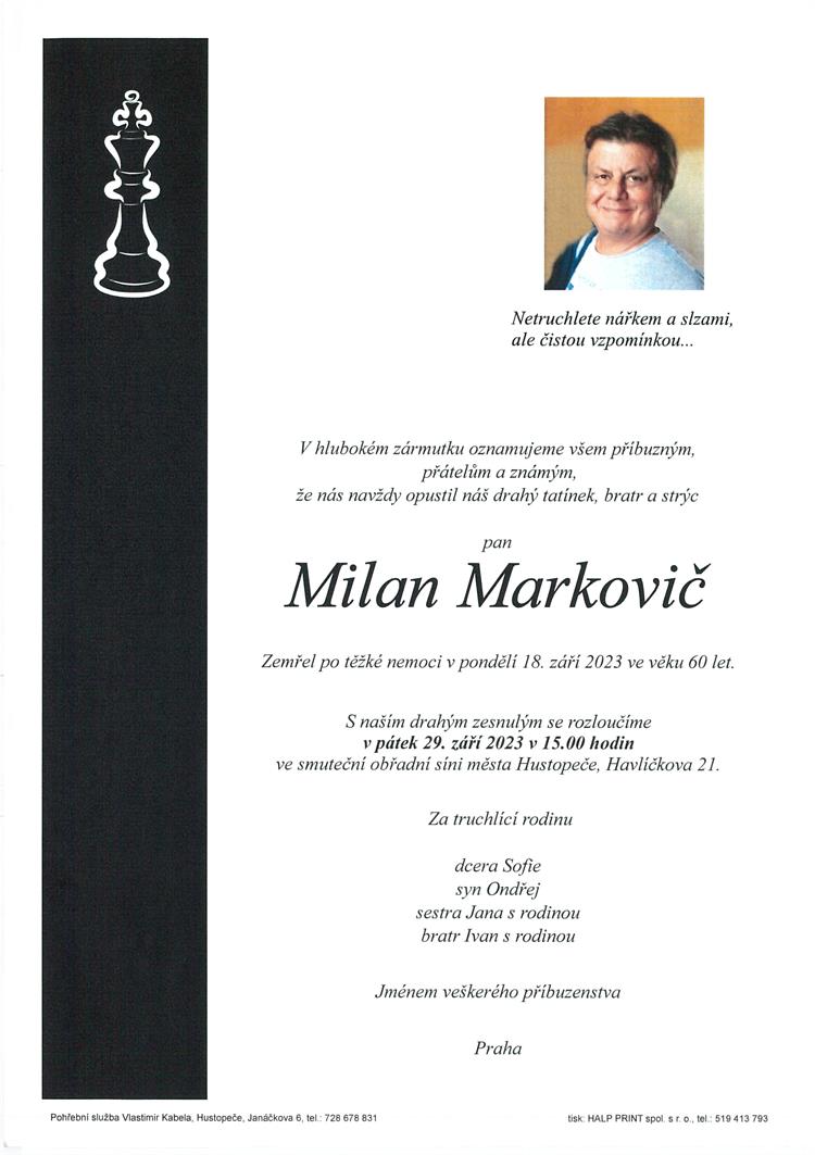 Markovič Milan +18.9.2023